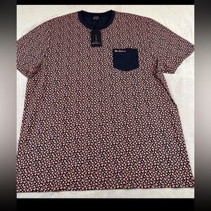 Ben Sherman mens Short Sleeve floral tshirt size XXL